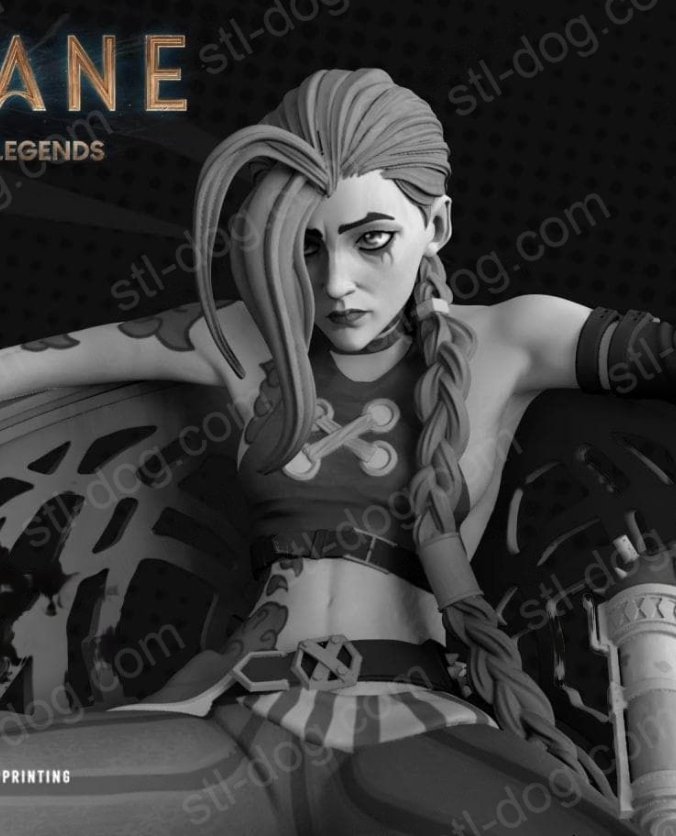 英雄联盟 金克丝 3D打印图纸